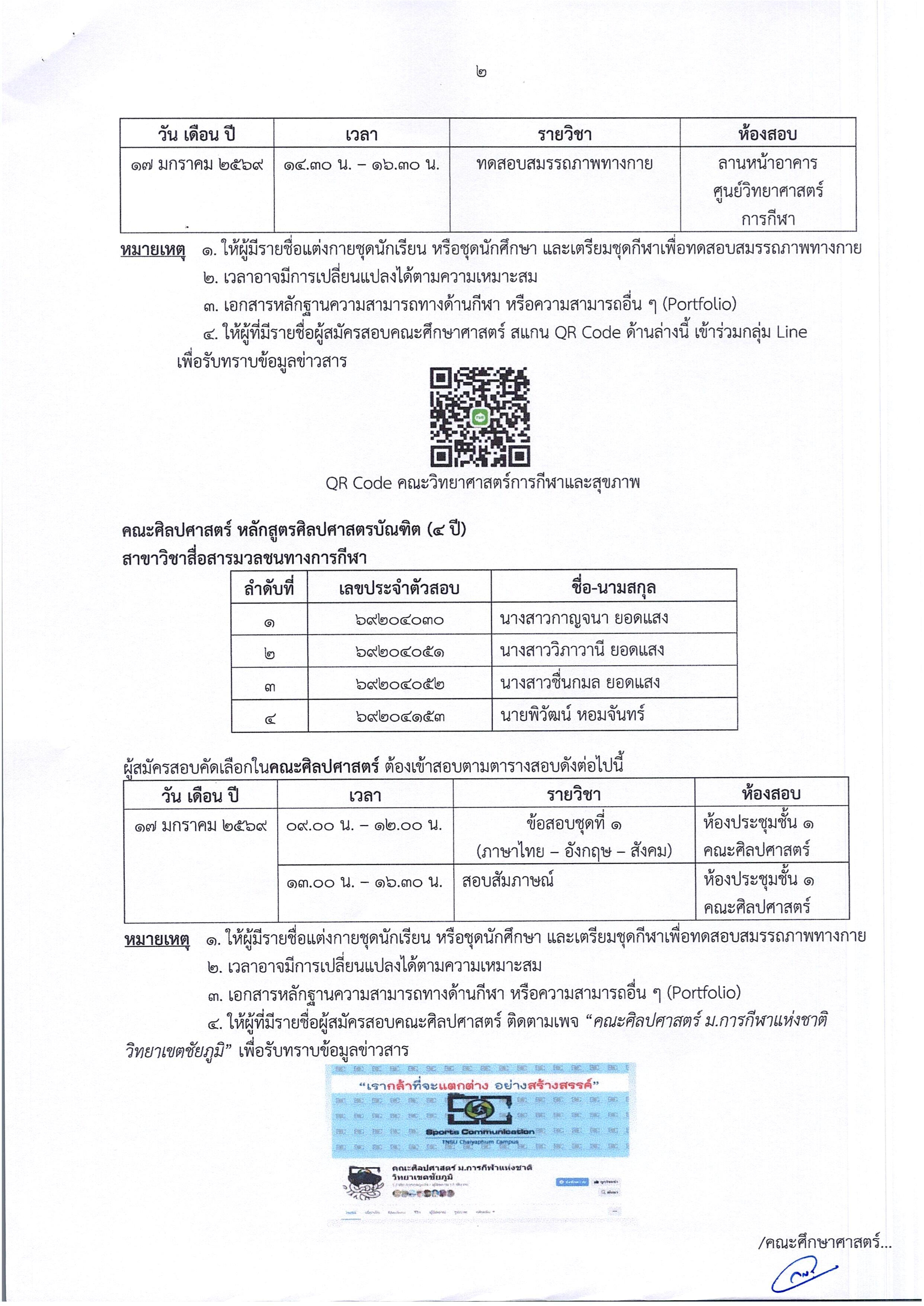 ประกาศรายชื่อผู้มีสิทธิ์สอบ2569 002
