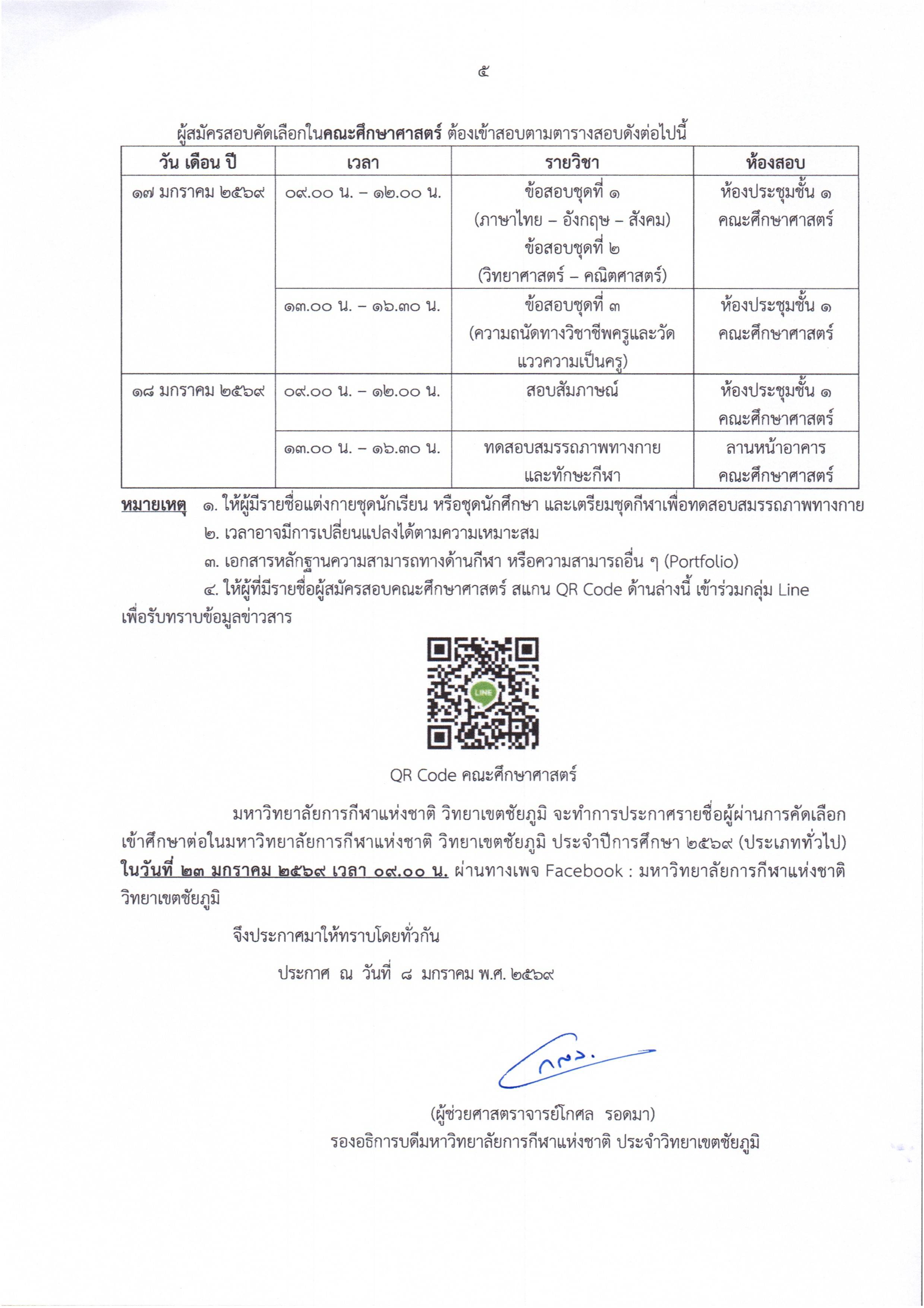 ประกาศรายชื่อผู้มีสิทธิ์สอบ2569 005