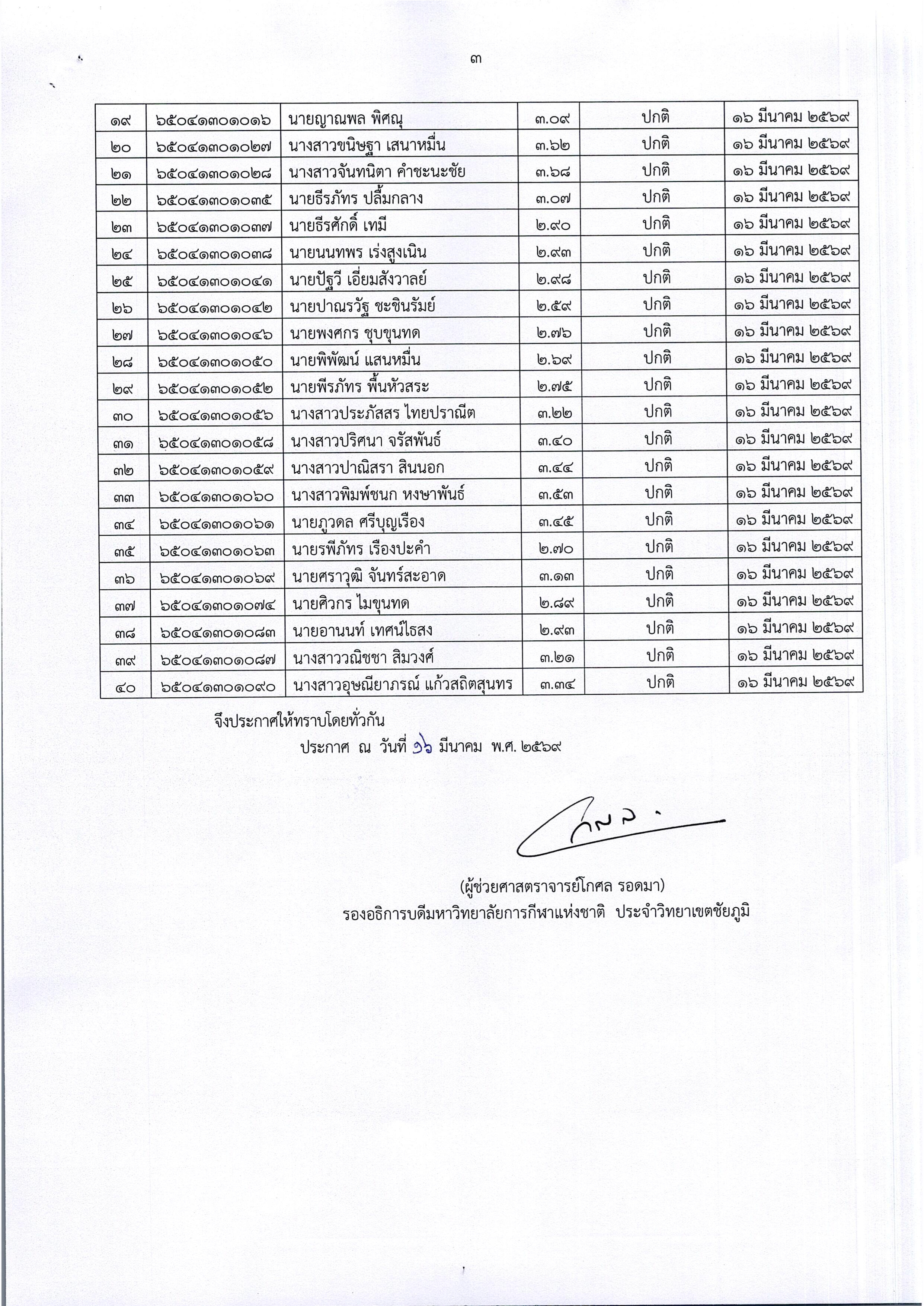 announcement graduates2568 003