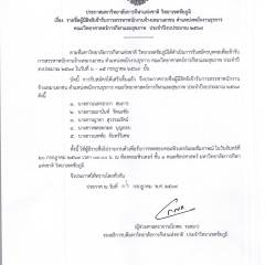ประกาศ รายชื่อผู้มีสิทธิเข้ารับการสรรหาพนักงานจ้างเหมาเอกชน ตำแหน่งพนักงานธุรการ